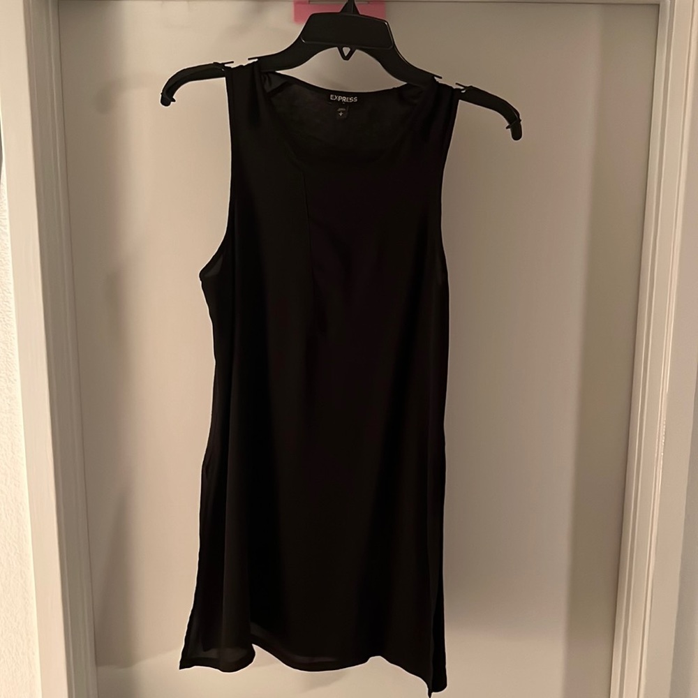 Express - long black tunic/top